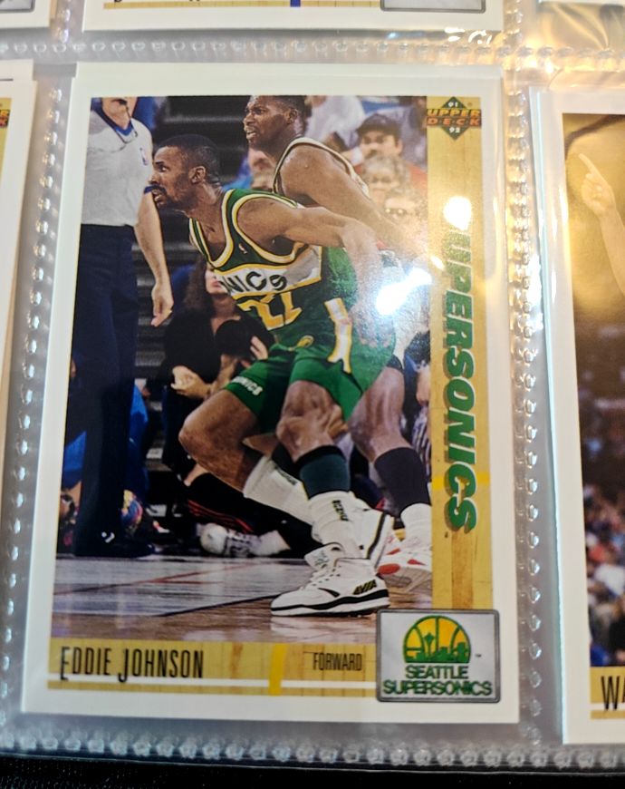 1991-92 Upper Deck #371 Eddie Johnson — front