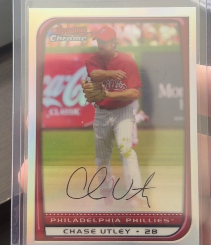 2008 Bowman Chrome #121 Chase Utley — front