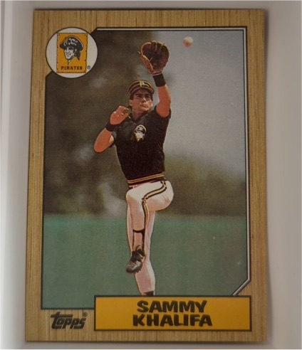 1987 Topps #164 Sammy Khalifa — front