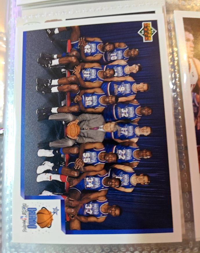 1991-92 Upper Deck #450 Orlando Magic West All-Star Team Photo — front
