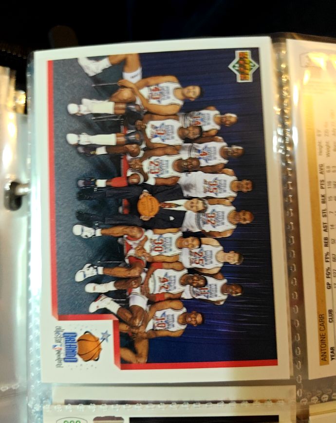 1991-92 Upper Deck #449 1992 NBA East All-Star Checklist — front
