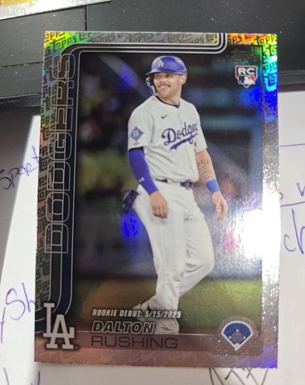 2025 Topps Update #US256 Dalton Rushing Rookie Debut — front