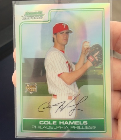 2006 Bowman Chrome #209 Cole Hamels Rookie Card — front