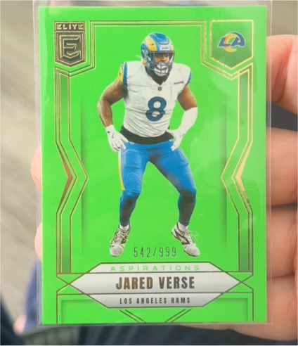 2025 Panini Donruss Elite #23 Jared Verse Lime Green Aspirations — front