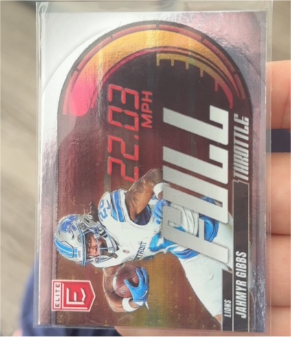 2025 Panini Donruss Elite #3 Jahmyr Gibbs Full Throttle — front