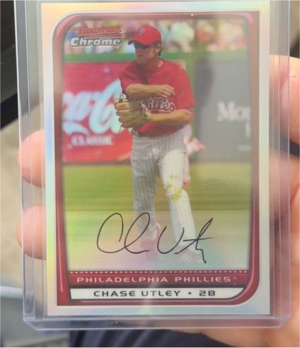 2008 Bowman Chrome #121 Chase Utley — front
