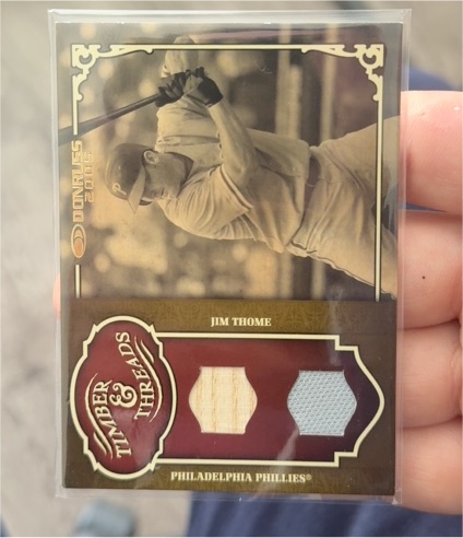 2005 Donruss Timber & Threads #TT-21 Jim Thome — front