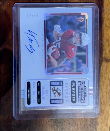 2022 Panini Contenders Playoff Ticket # Trey McBride — front