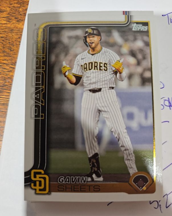 2025 Topps Update #US225 Gavin Sheets — front