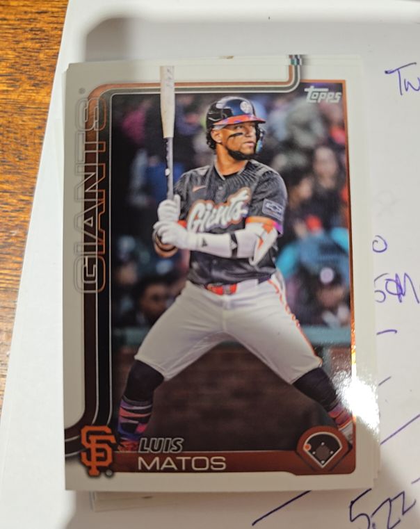 2025 Topps Update #US29 Luis Matos — front