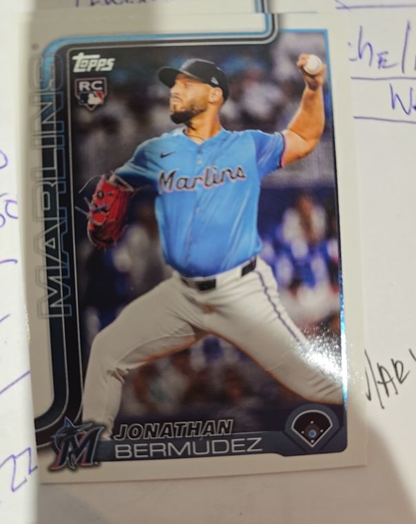 2025 Topps Update #US144 Jonathan Bermudez — front