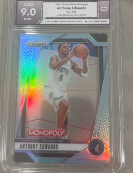 2024-25 Panini Prizm Monopoly #88 Anthony Edwards — front
