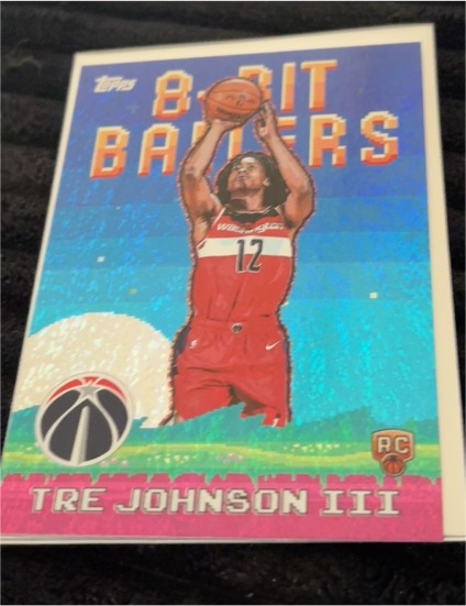 2025-26 Topps 8-Bit Ballers #8B-36 Tre Johnson III — front
