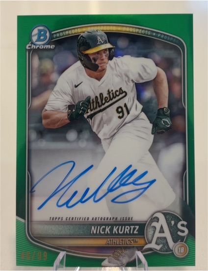 2025 Bowman Chrome #BP-114 Nick Kurtz — front
