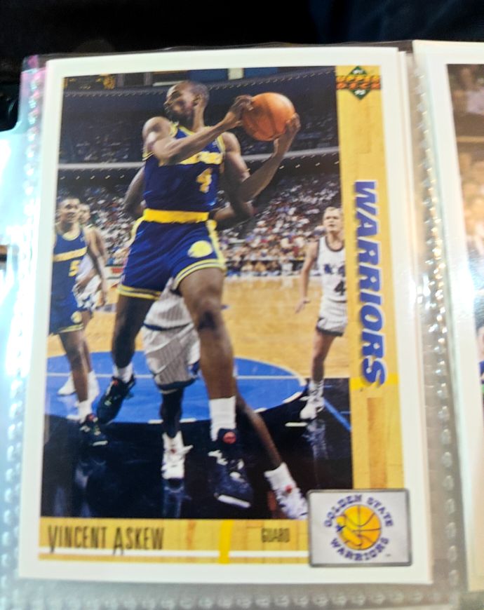 1991 Upper Deck #410 Vincent Askew Warriors RC — front