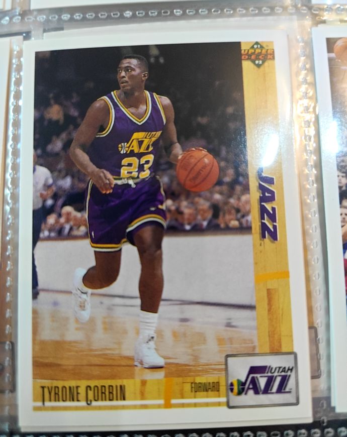 1991-92 Upper Deck #414 Tyrone Corbin — front