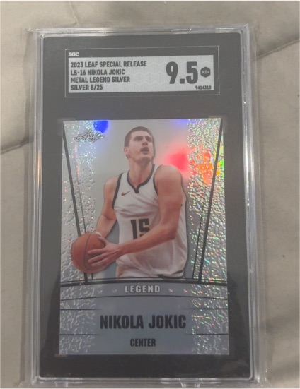 2023 Leaf Special Release LS-16 Nikola Jokic Metal Legend Silver — front