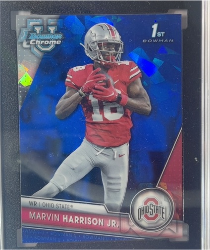 2023 Bowman Chrome #100 Marvin Harrison Jr. — front