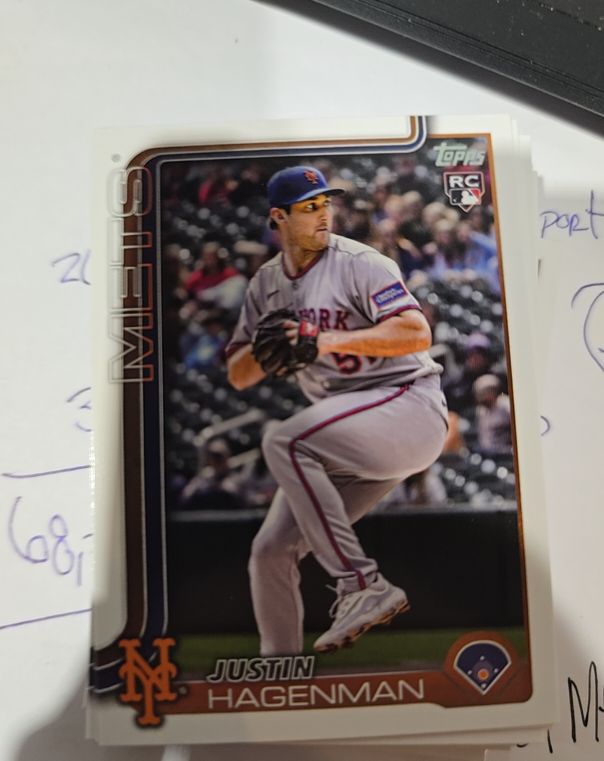 2025 Topps Update #US108 Justin Hagenman — front