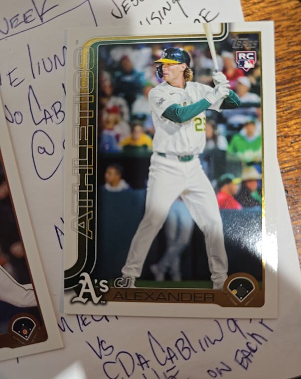 2025 Topps Update #US143 CJ Alexander — front