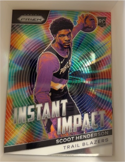2023-24 Panini Prizm #9 Scoot Henderson Instant Impact — front
