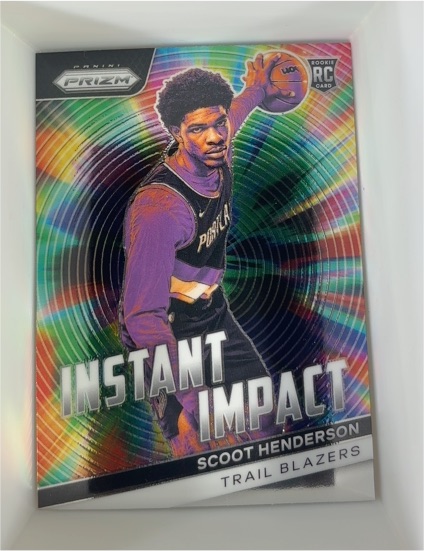 2023-24 Panini Prizm Instant Impact #9 Scoot Henderson — front