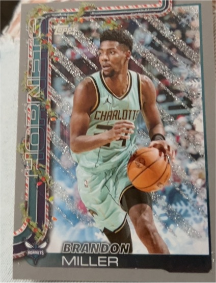 2025-26 Topps Holiday #H54 Brandon Miller — front