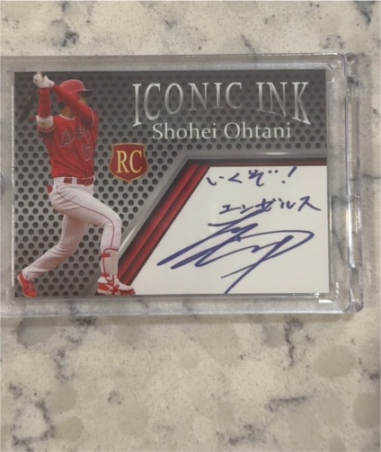 2018 Topps Iconic Ink #Shohei Ohtani RC — front