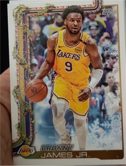 2025-26 Topps Holiday #H121 Bronny James Jr. — front