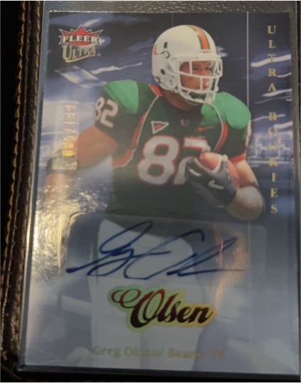 2007 Fleer Ultra Ultra Rookies #223 Greg Olsen — front