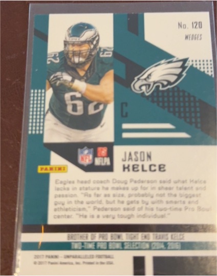2017 Panini #120 Jason Kelce — front