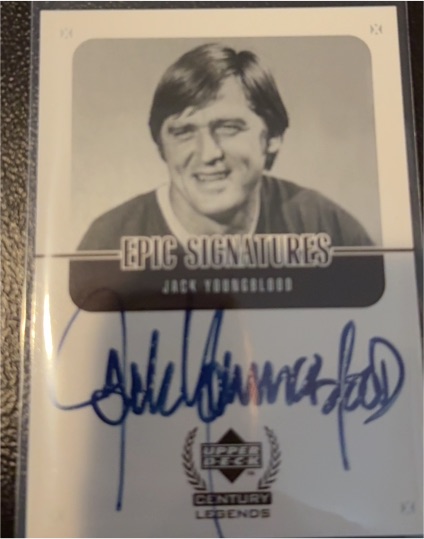 1999 Upper Deck Century Legends Epic Signatures #JY Jack Youngblood — front