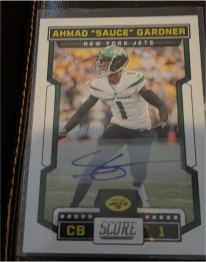 2023 Panini Score #292 Ahmad "Sauce" Gardner — front