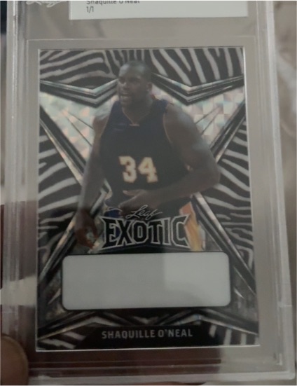 2022 Leaf Exotic #1 Shaquille O'Neal — front