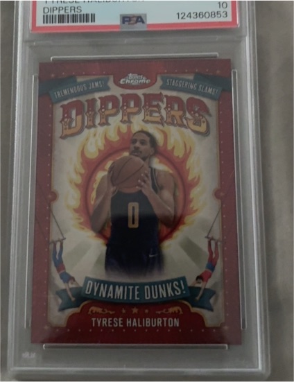 2024-25 Topps Chrome Basketball Dippers #D-1 Tyrese Haliburton — front