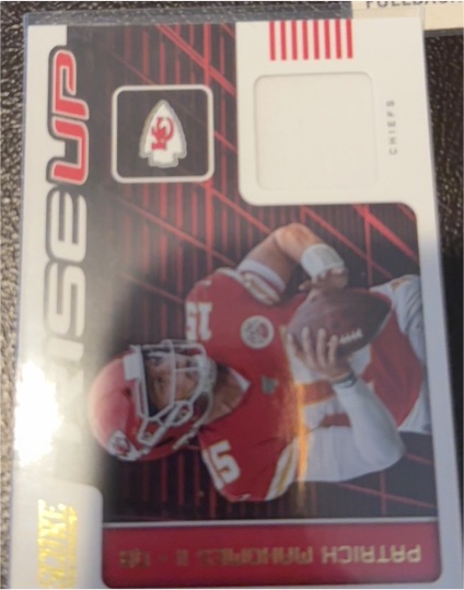 2020 Score #RU-PM Patrick Mahomes II Rise Up Game Used Patch — front