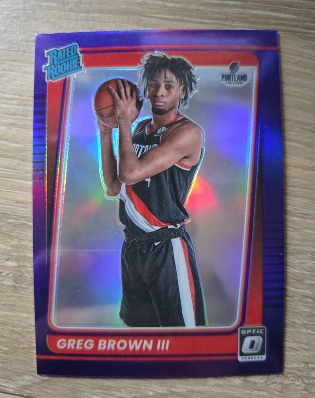 2021-22 Panini Donruss Optic #195 Greg Brown III — front