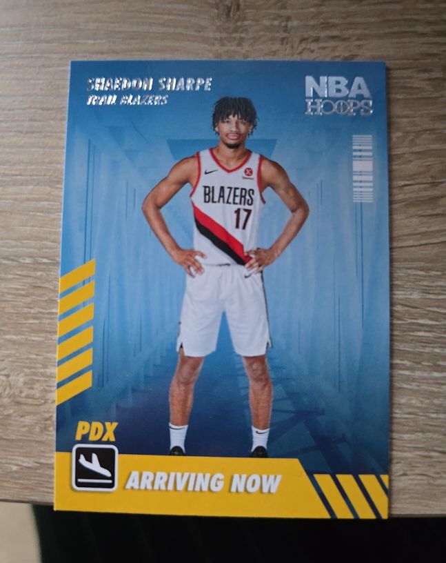 2022-23 Panini NBA Hoops #7 Shaedon Sharpe Arriving Now — front