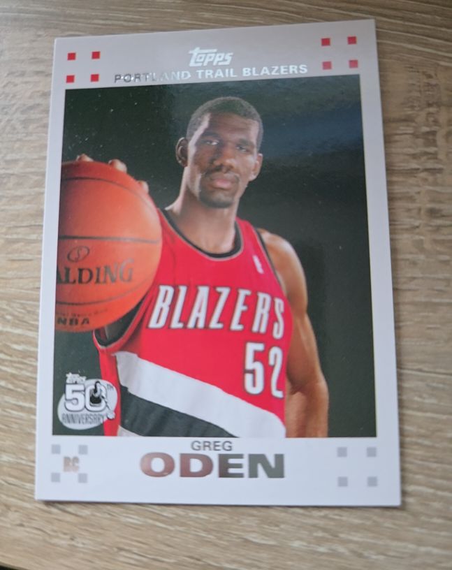 2007-08 Topps #1 Greg Oden Rookie — front