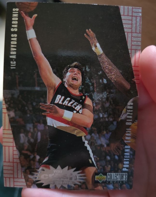 1997-98 Collector's Choice #R22 Arvydas Sabonis Crash the Game — front