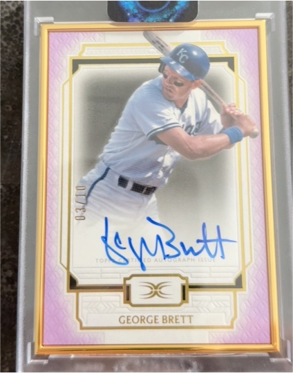 2024 Topps Definitive Gold Frame #DCFA-GB George Brett — front