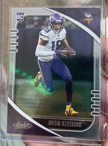 2020 Panini Absolute #168 Justin Jefferson Rookie Card — front