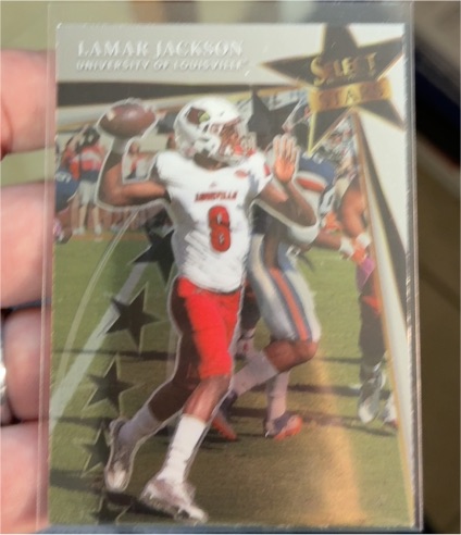 2022 Panini Select Draft Picks Select Stars #SS-LJ Lamar Jackson — front