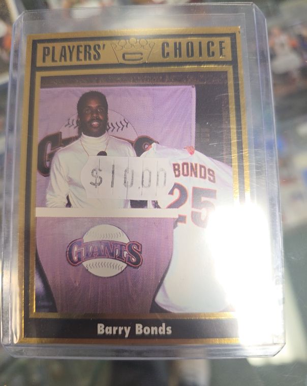 1993 Players Choice Gold #1 Barry Bonds — front