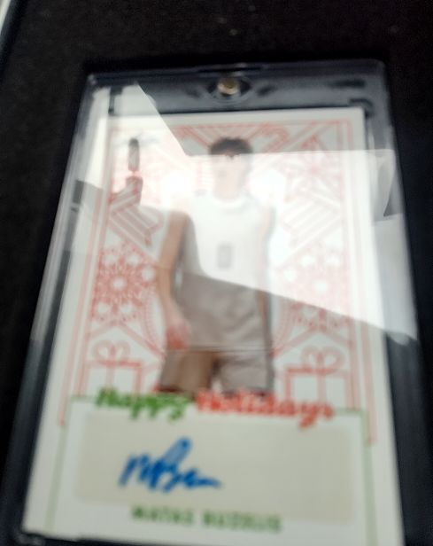 2023 Leaf Happy Holidays #BA-MB1 Matas Buzelis — front