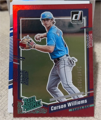 2023 Donruss #65 Carson Williams — front