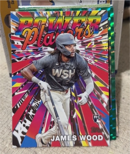 2025 Topps Series 1 Power Players #PP-23 James Wood — front