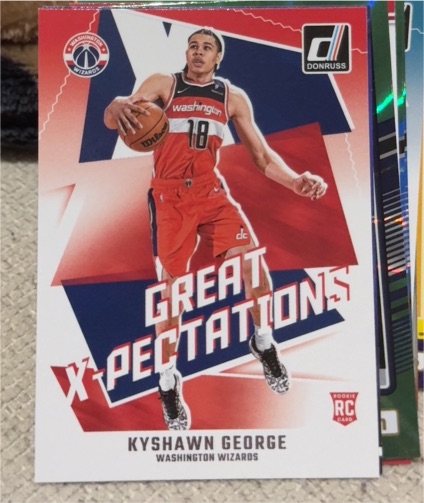 2024-25 Donruss #24 Kyshawn George Great X-Pectations — front
