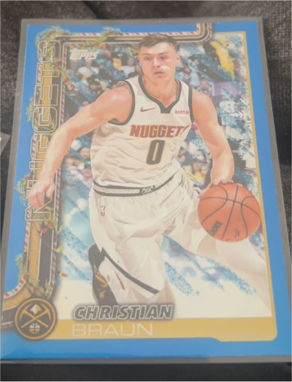 2025-26 Topps Holiday #H79 Christian Braun — front