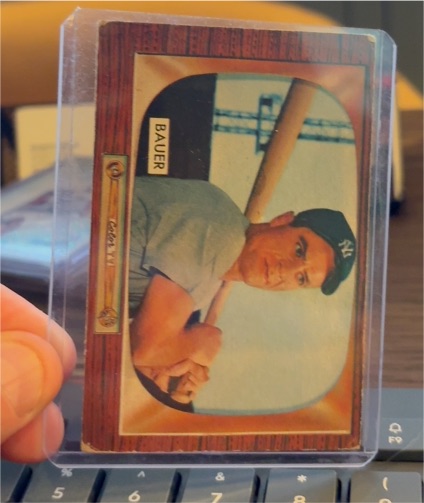 1955 Bowman #246 Hank Bauer — front